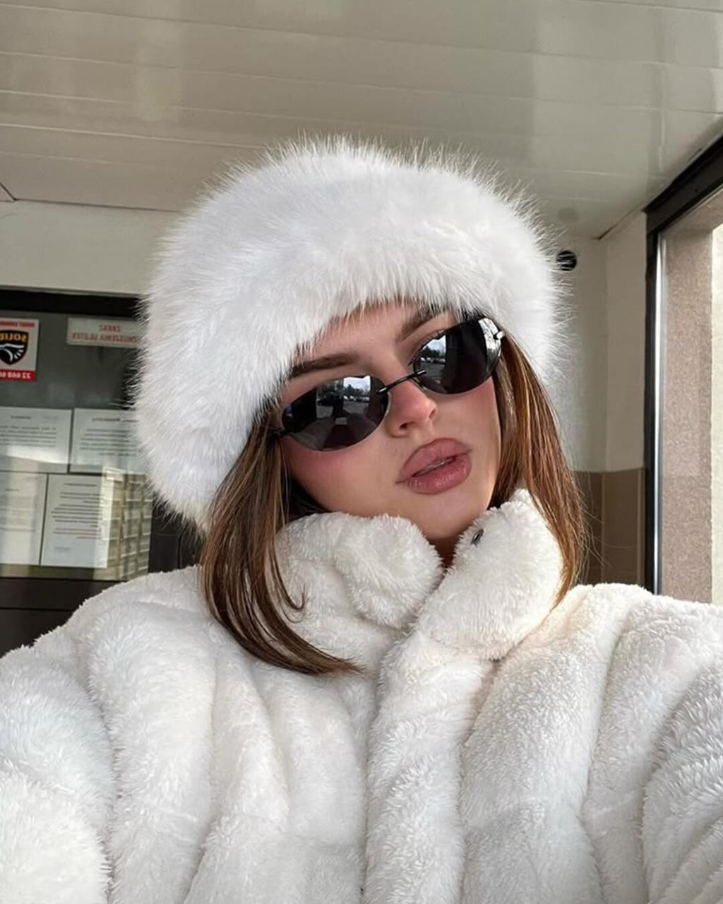 Addison Faux Fur Hat