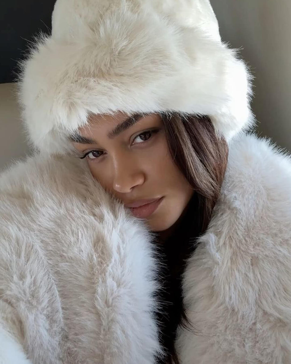 Addison Faux Fur Hat