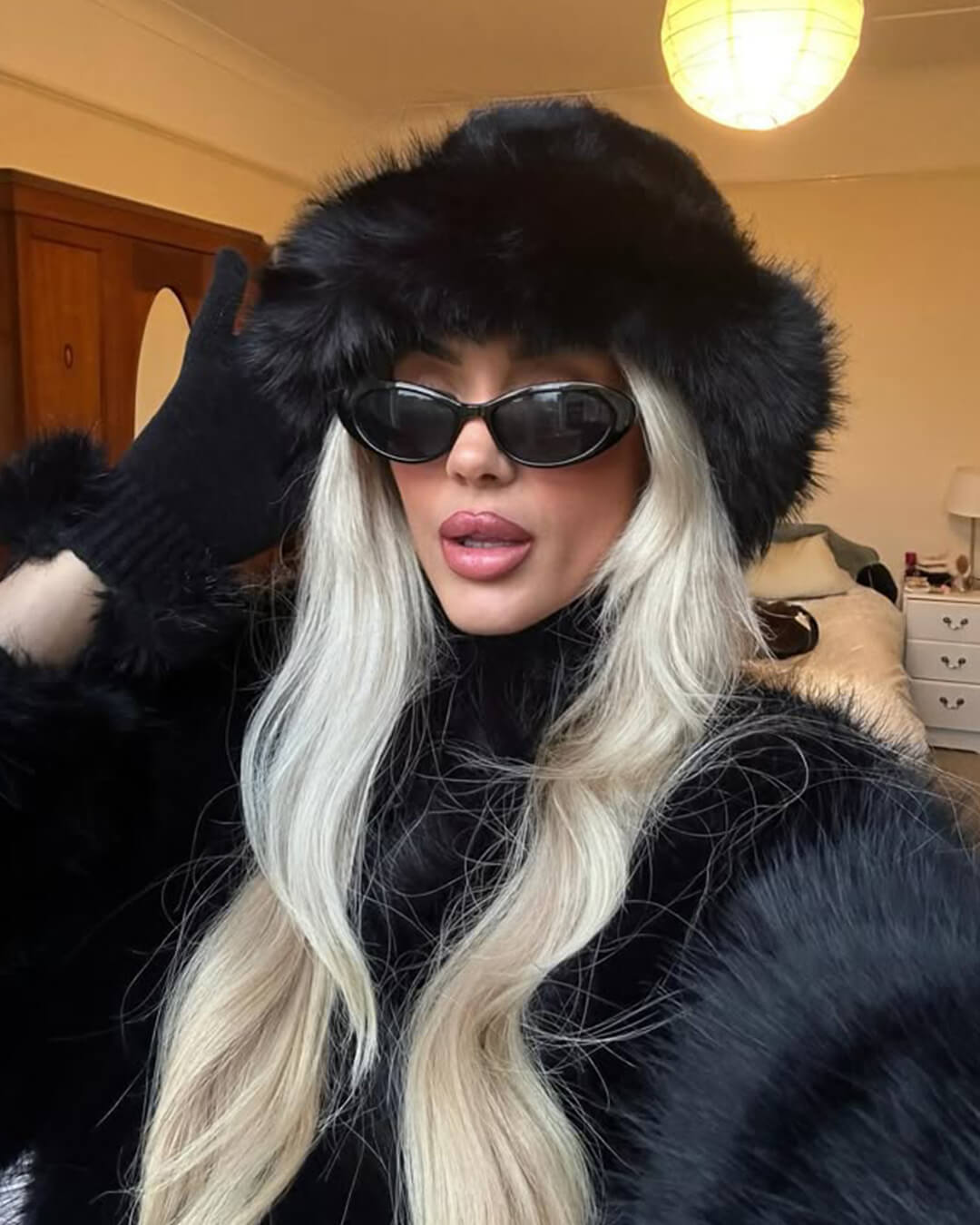 Addison Faux Fur Hat