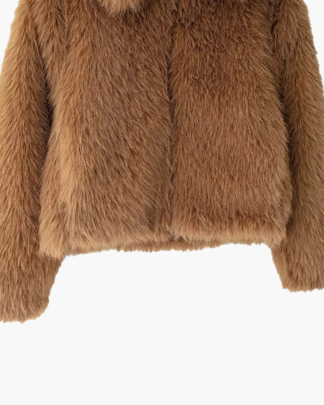 Adeline Cropped Faux Fur Jacket