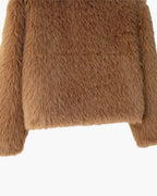 Adeline Cropped Faux Fur Jacket