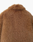 Adeline Cropped Faux Fur Jacket