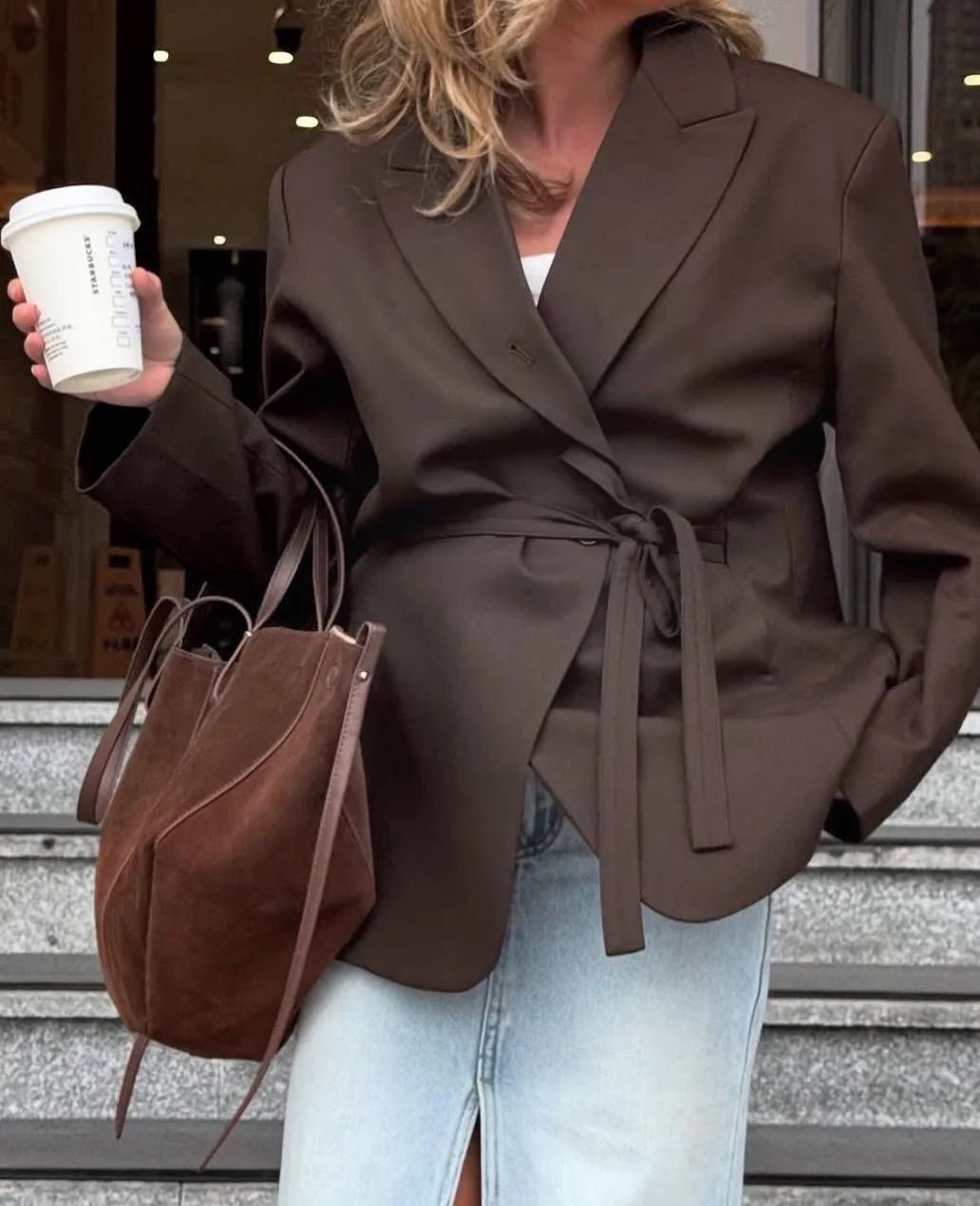 Adora Lace Up Blazer