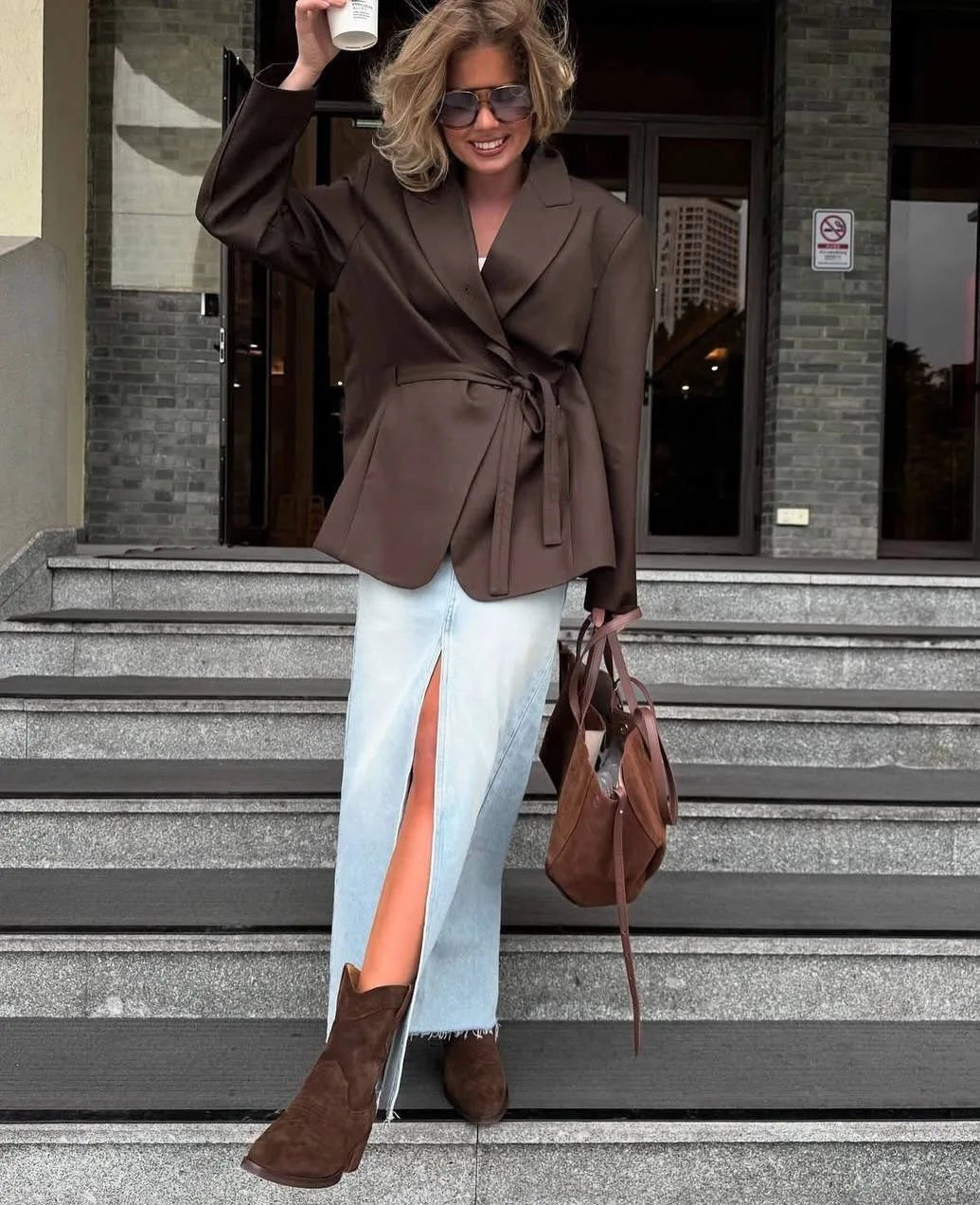 Adora Lace Up Blazer