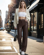 Adriana Classic Leather Pants