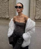 Agnes Mid Length faux fur Coat