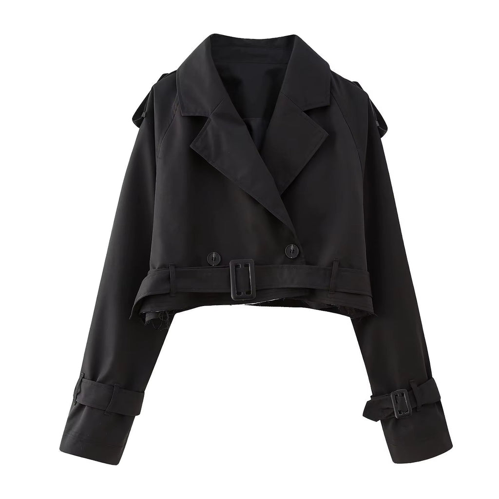 Aimee Cropped Trenchcoat