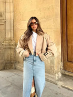 Aimee Cropped Trenchcoat