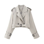 Aimee Cropped Trenchcoat