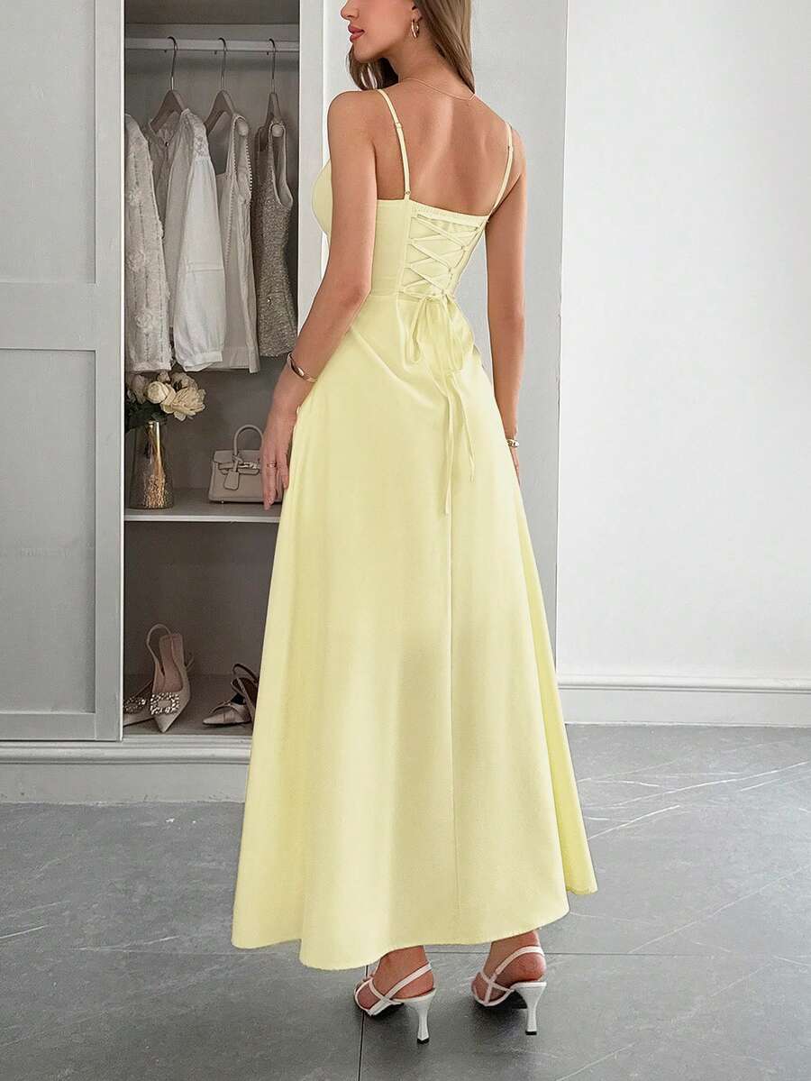 Aleana Ruched Waist Maxi Dress