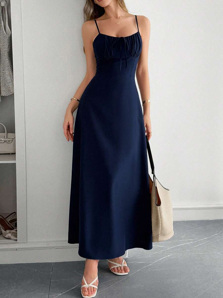 Aleana Ruched Waist Maxi Dress
