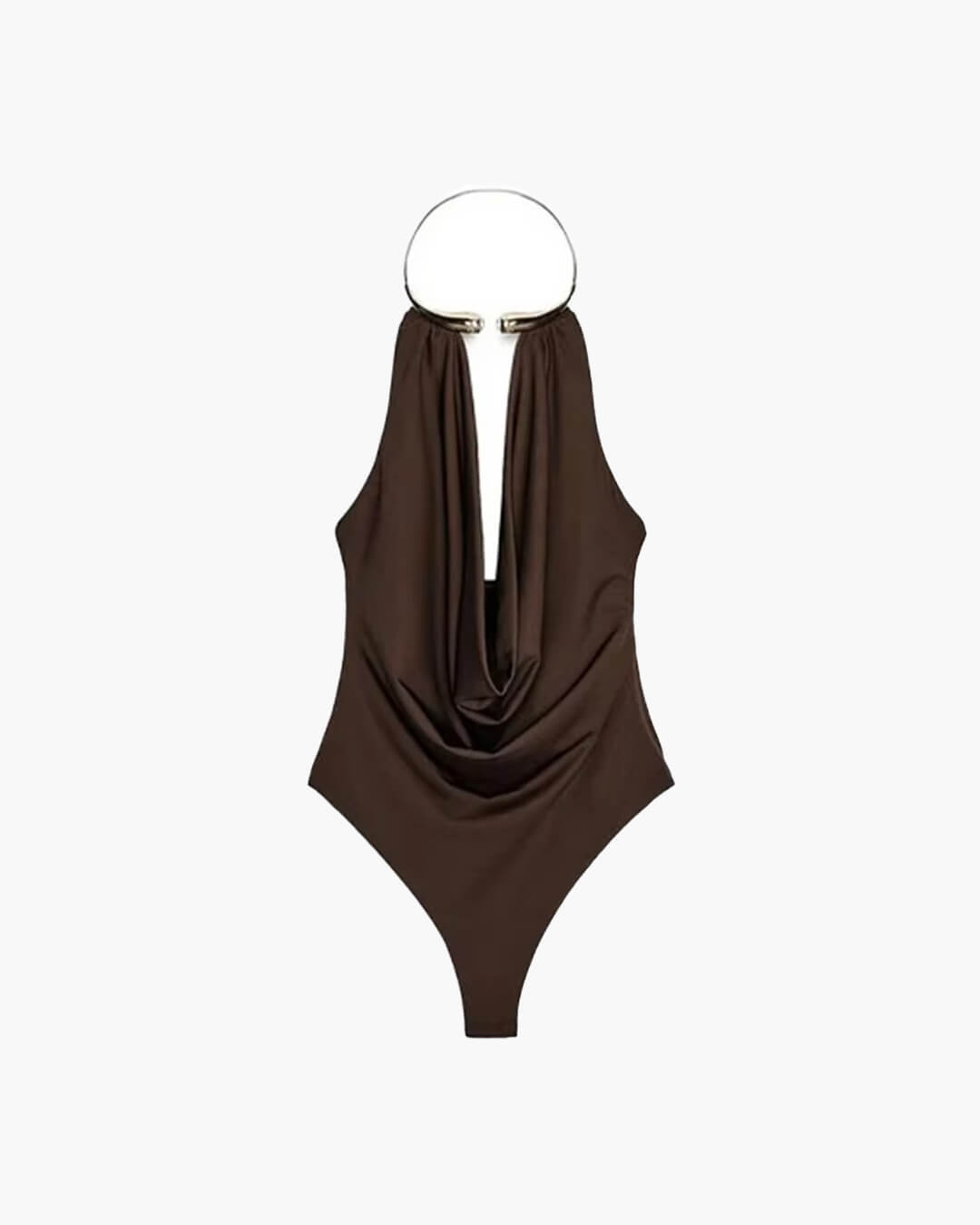 Alessi Backless Draped Bodysuit
