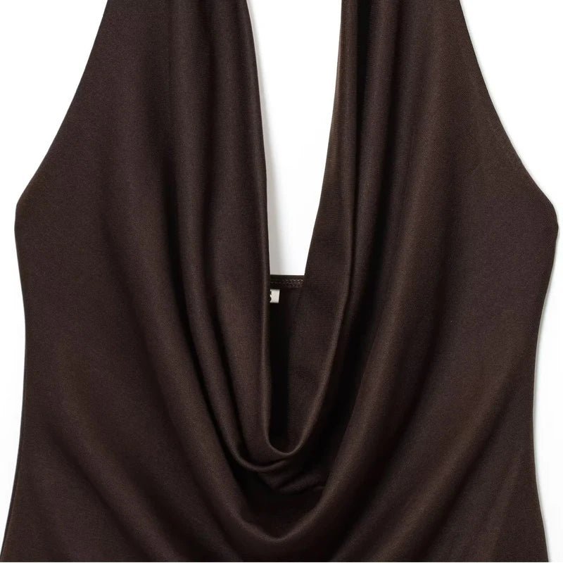 Alessi Backless Draped Bodysuit