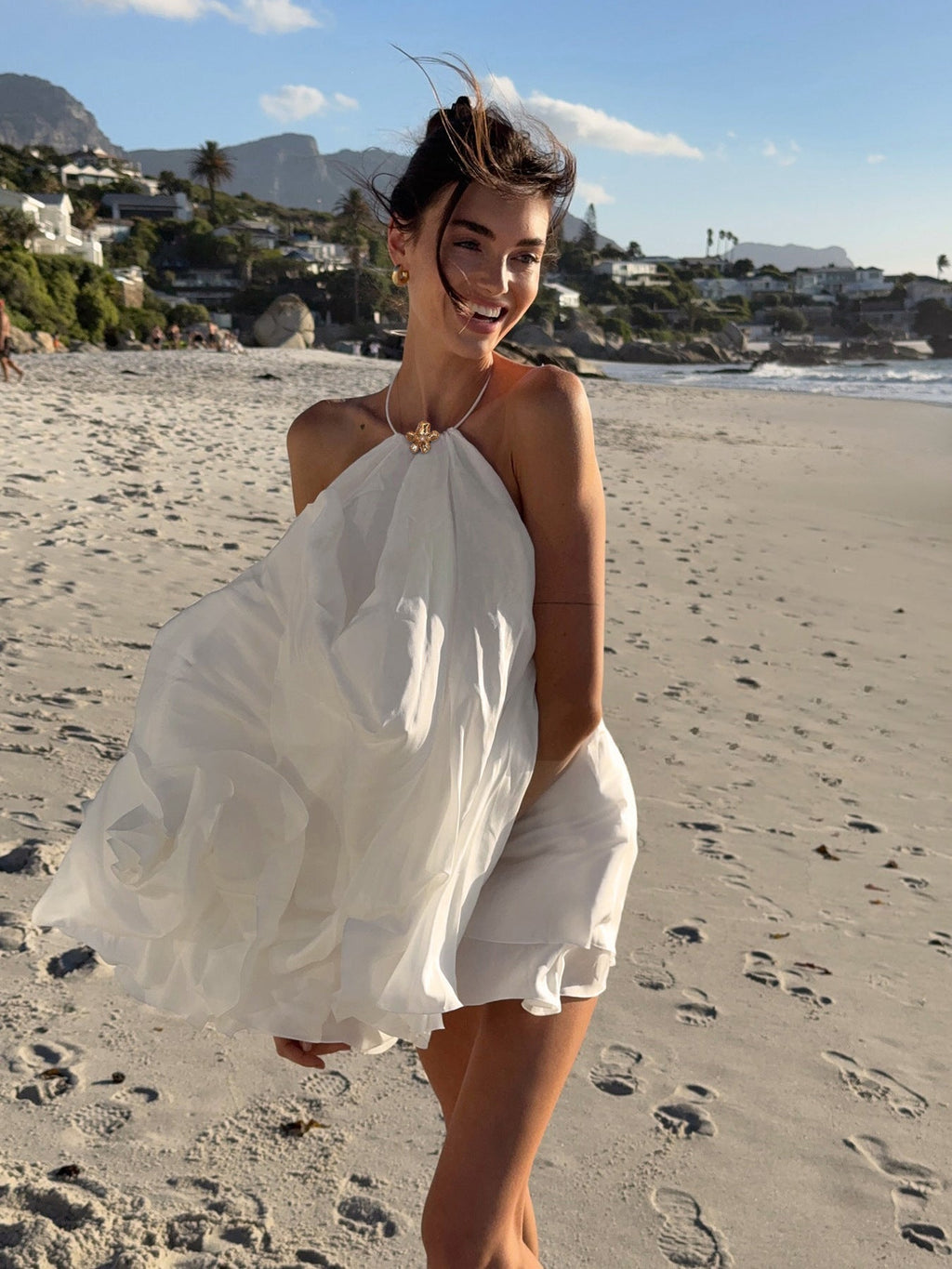 Alyson Halter Backless Beach Dress