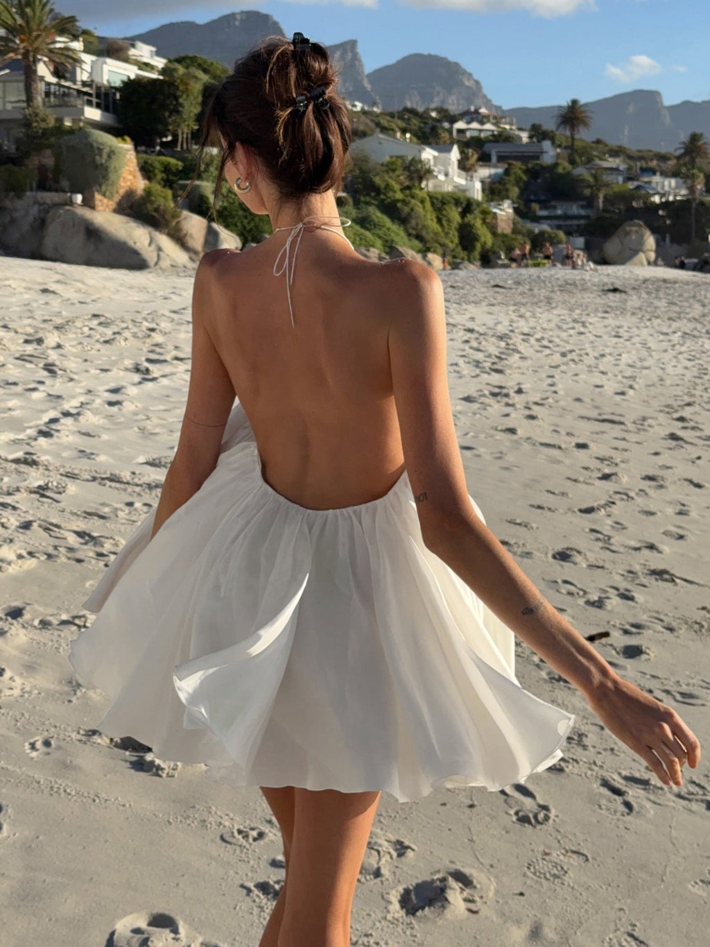 Alyson Halter Backless Beach Dress