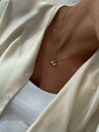 Adaeze Zirconia Bow Pendant Necklace
