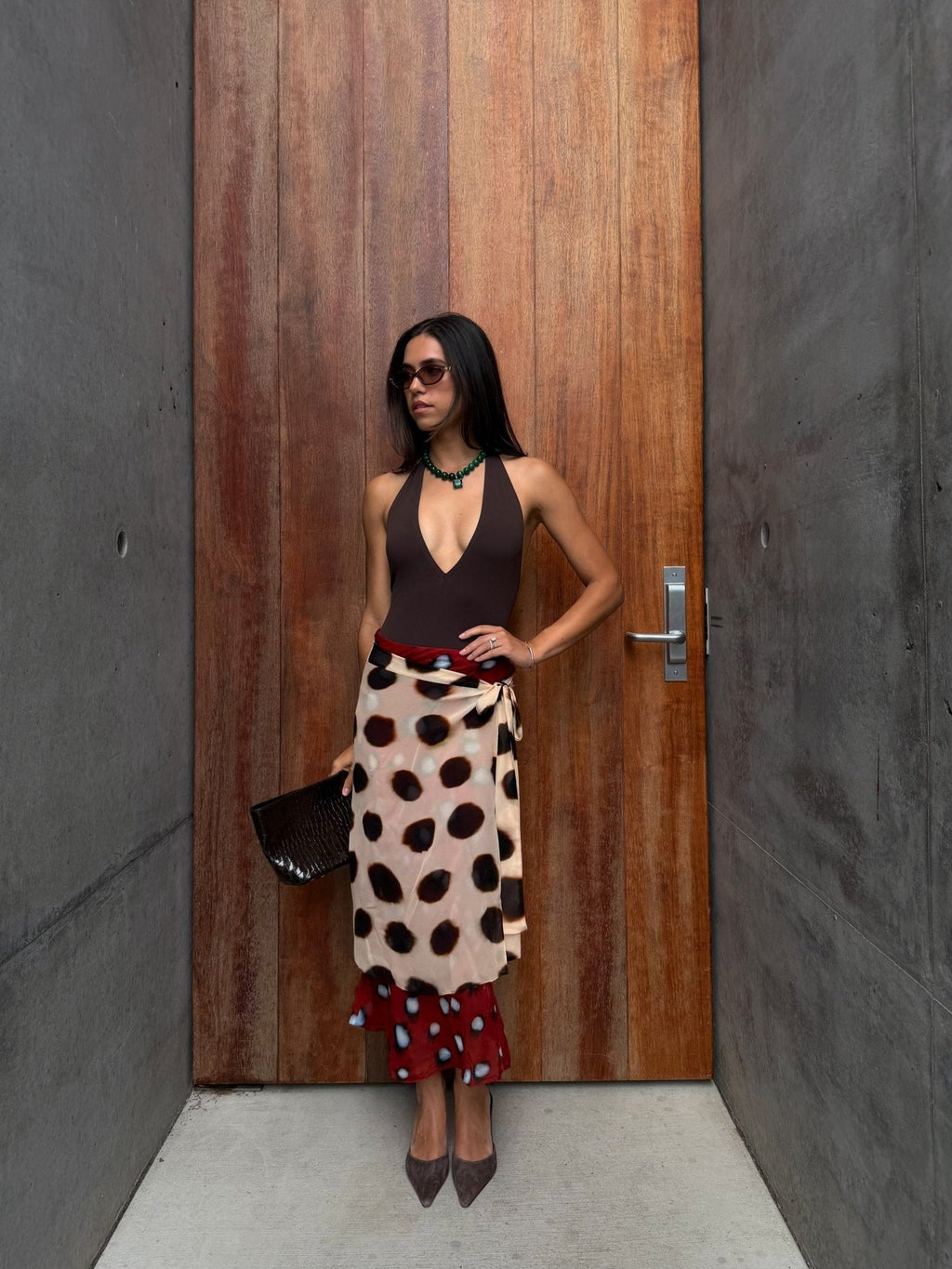 Amelie Wrap Midi Skirt Scarf