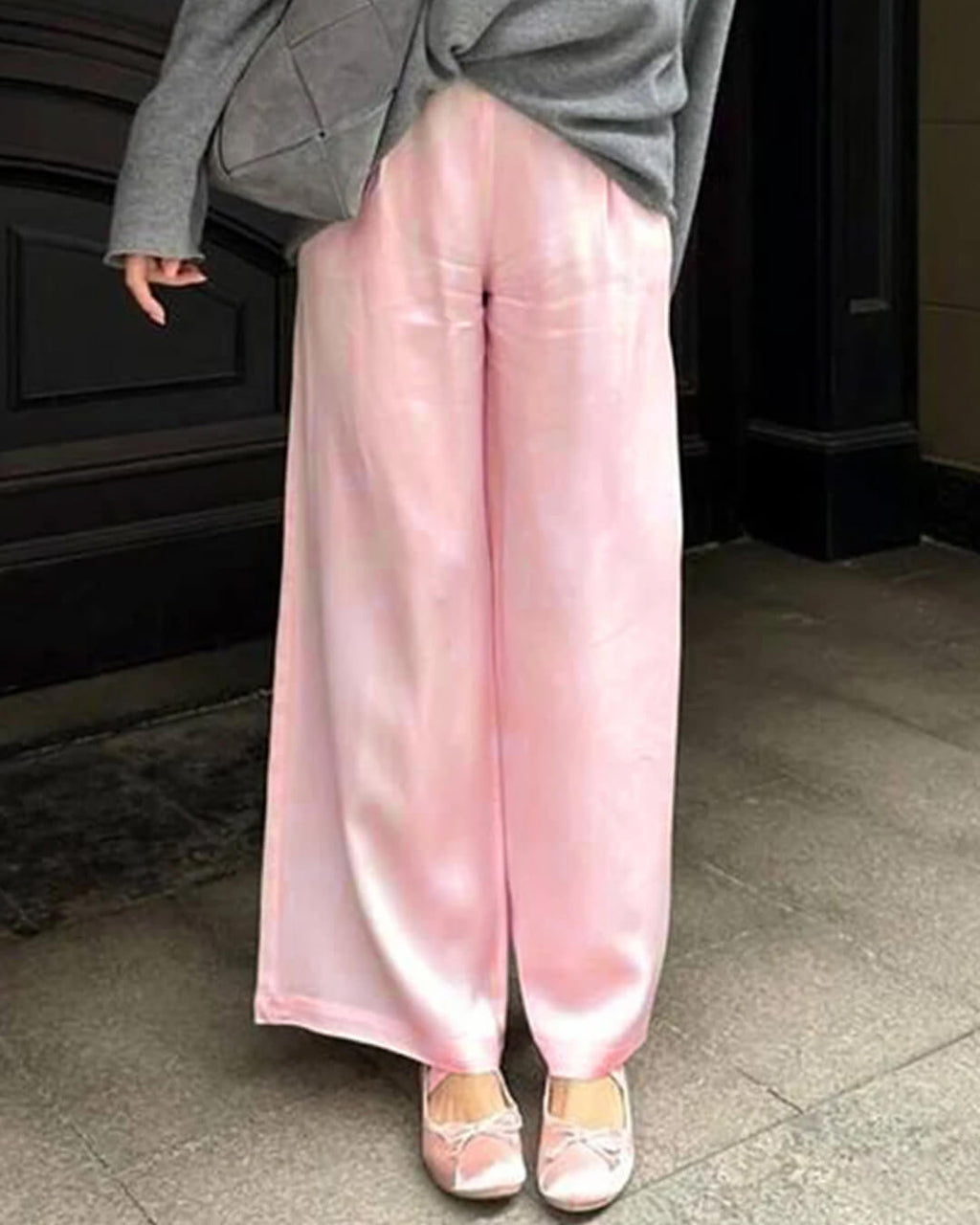Angelita Satin Wide Leg Trousers