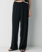 Angelita Satin Wide Leg Trousers