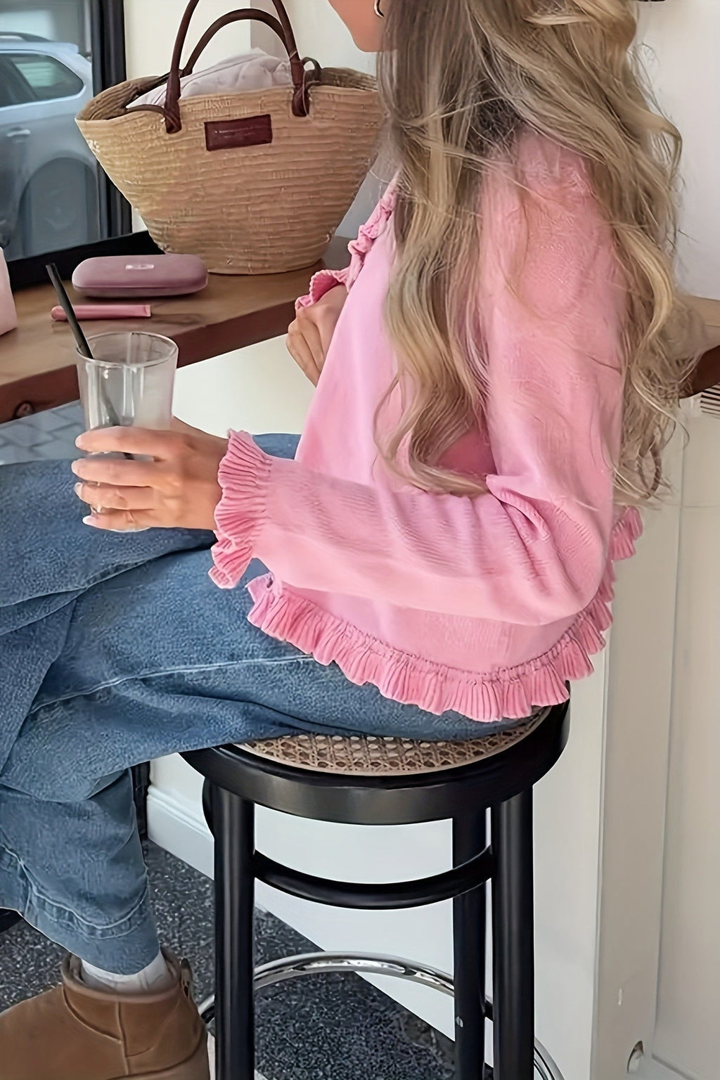 Anika Knitted Frill Cardigan