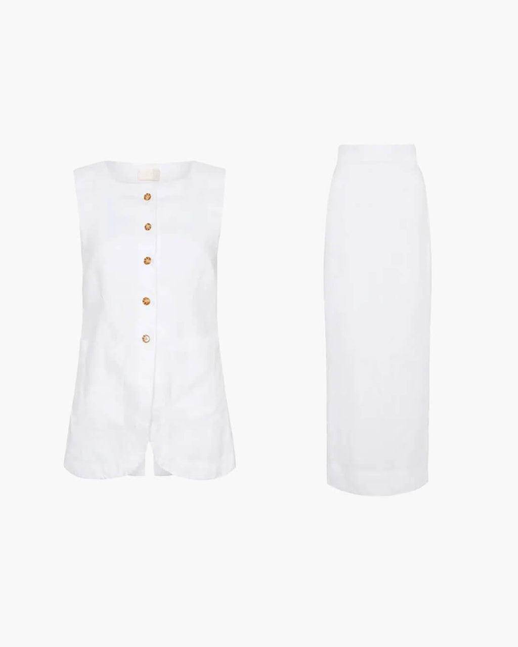 Annalise Sleeveless Linen Set
