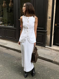 Annalise Sleeveless Linen Set