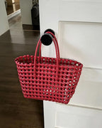 Annie Open-Weave Tote Bag