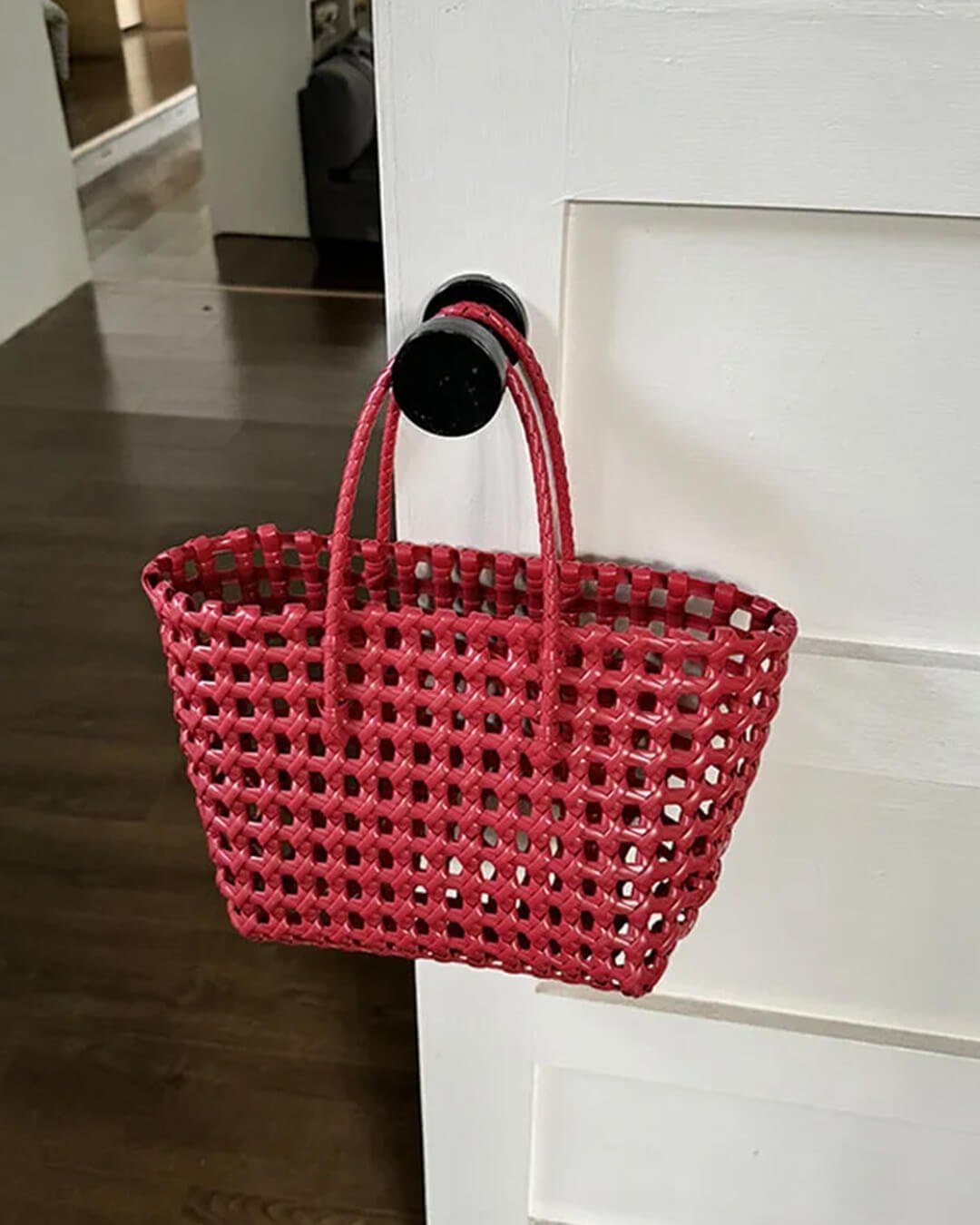 Annie Open-Weave Tote Bag