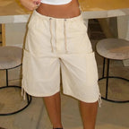 Ariane Baggy Cargo Denim Shorts