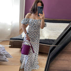 Arianna Puff Sleeve Floral Midi Dress