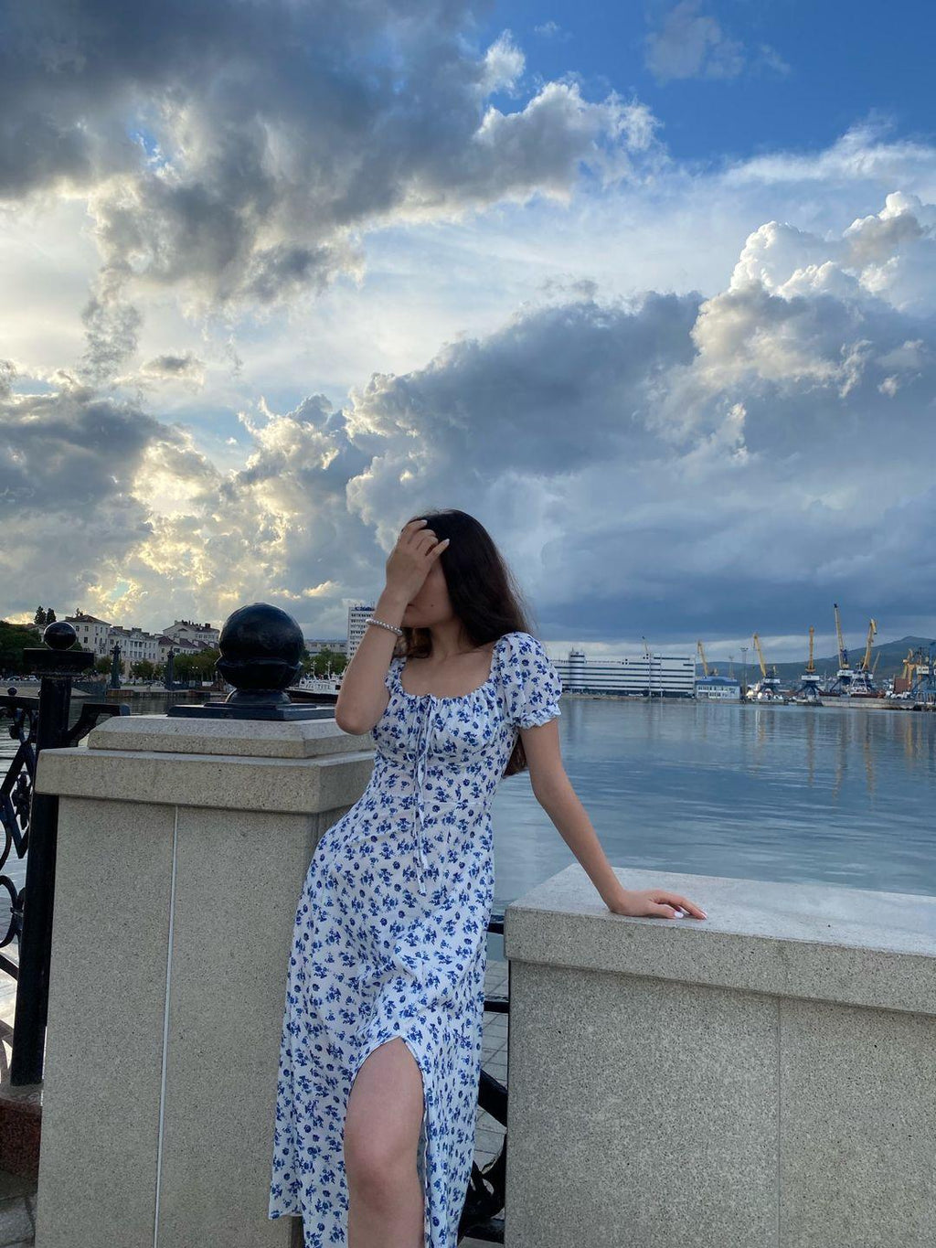 Arianna Puff Sleeve Floral Midi Dress