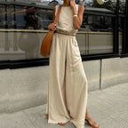Ava Cotton Linen Two-Piece Set