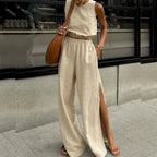 Ava Cotton Linen Two-Piece Set