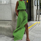 Ava Cotton Linen Two-Piece Set