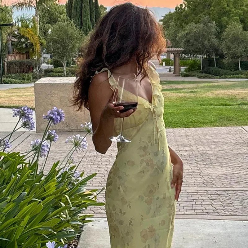 Tessa Floral Plunge Maxi Dress