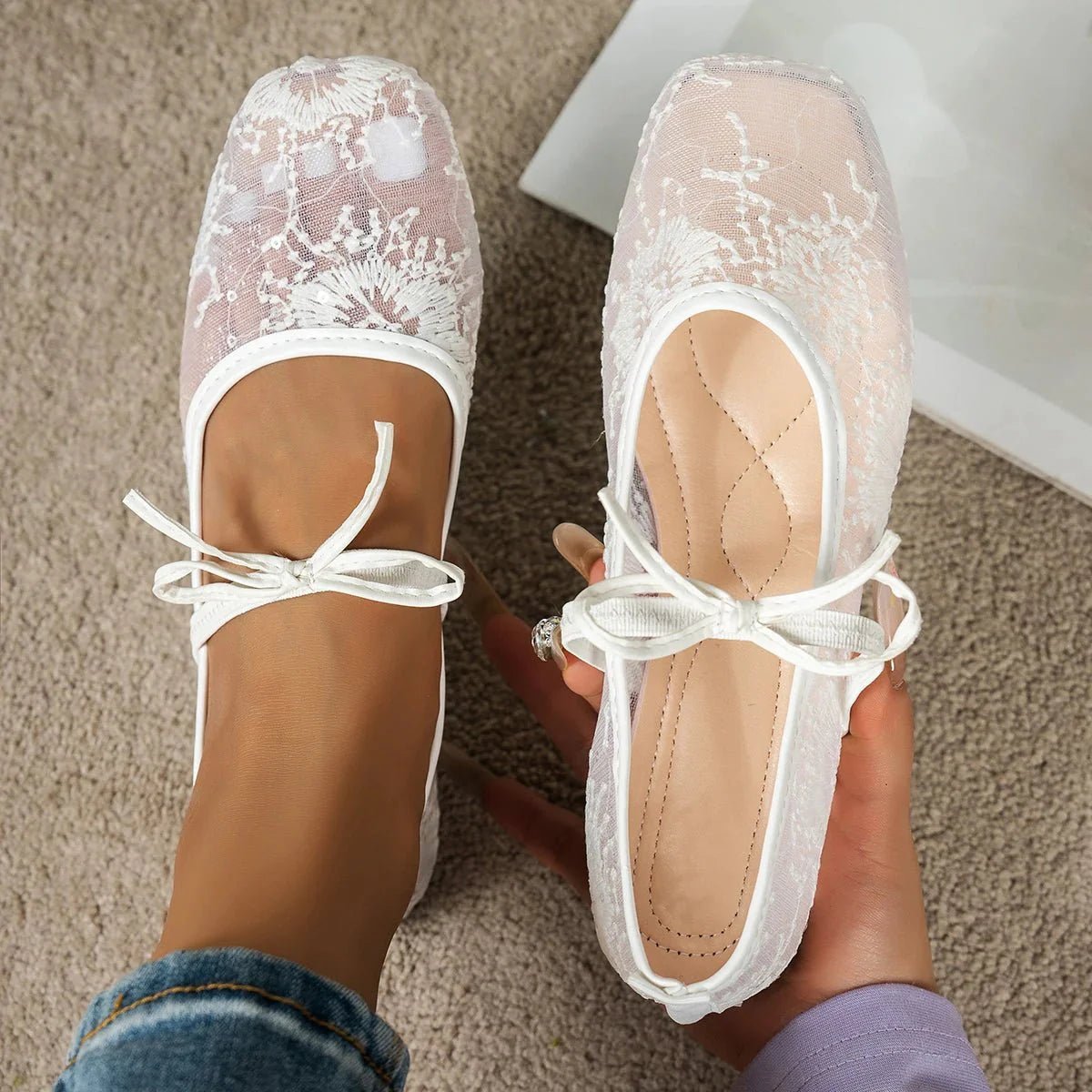 Adelin Mesh Ballet Flats