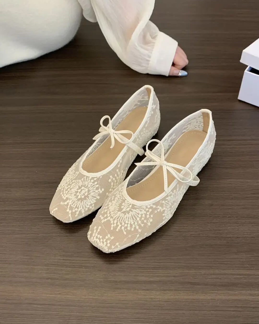 Adelin Mesh Ballet Flats