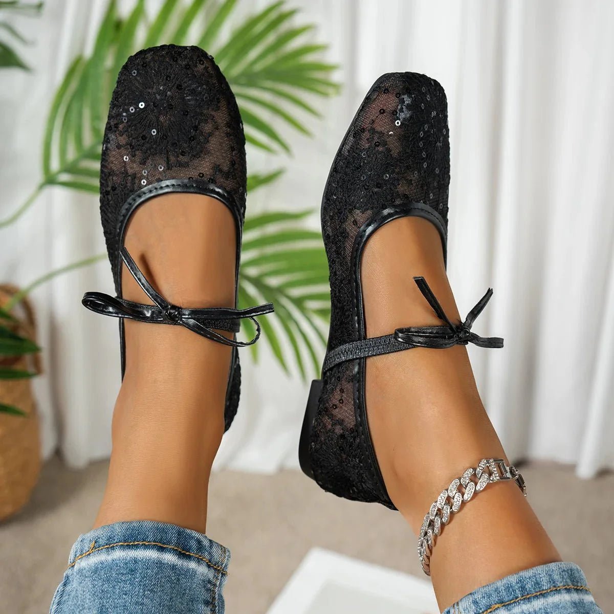 Adelin Mesh Ballet Flats