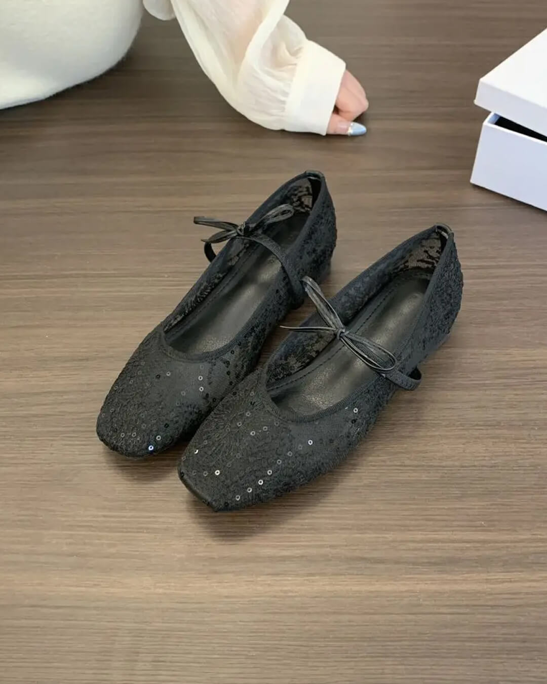 Adelin Mesh Ballet Flats