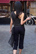 Jasmin One Shoulder Polka Dot Top