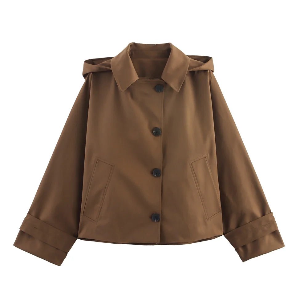 Adelmira Hooded Windbreaker Jacket