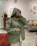 Adelmira Hooded Windbreaker Jacket