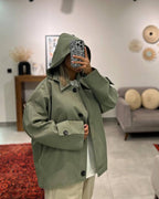 Adelmira Hooded Windbreaker Jacket