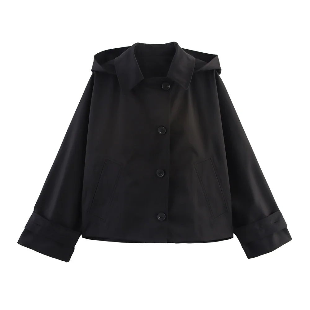 Adelmira Hooded Windbreaker Jacket