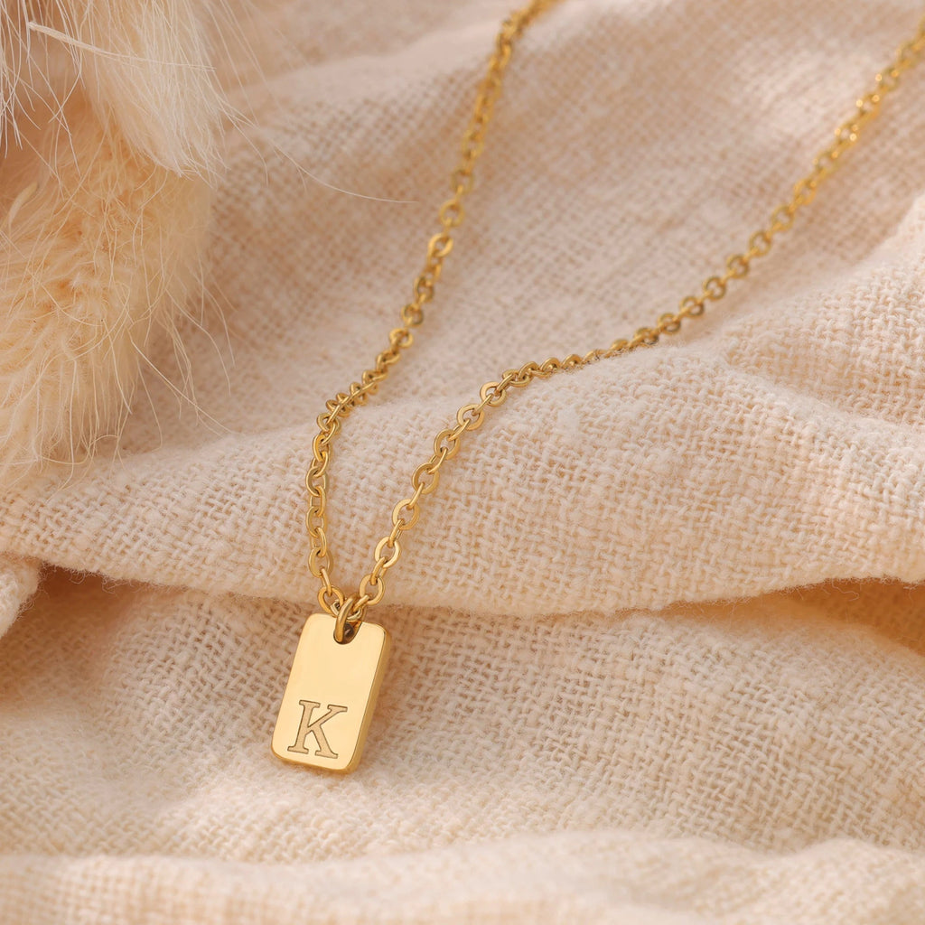 Adeltraud Initial Pendant Necklace