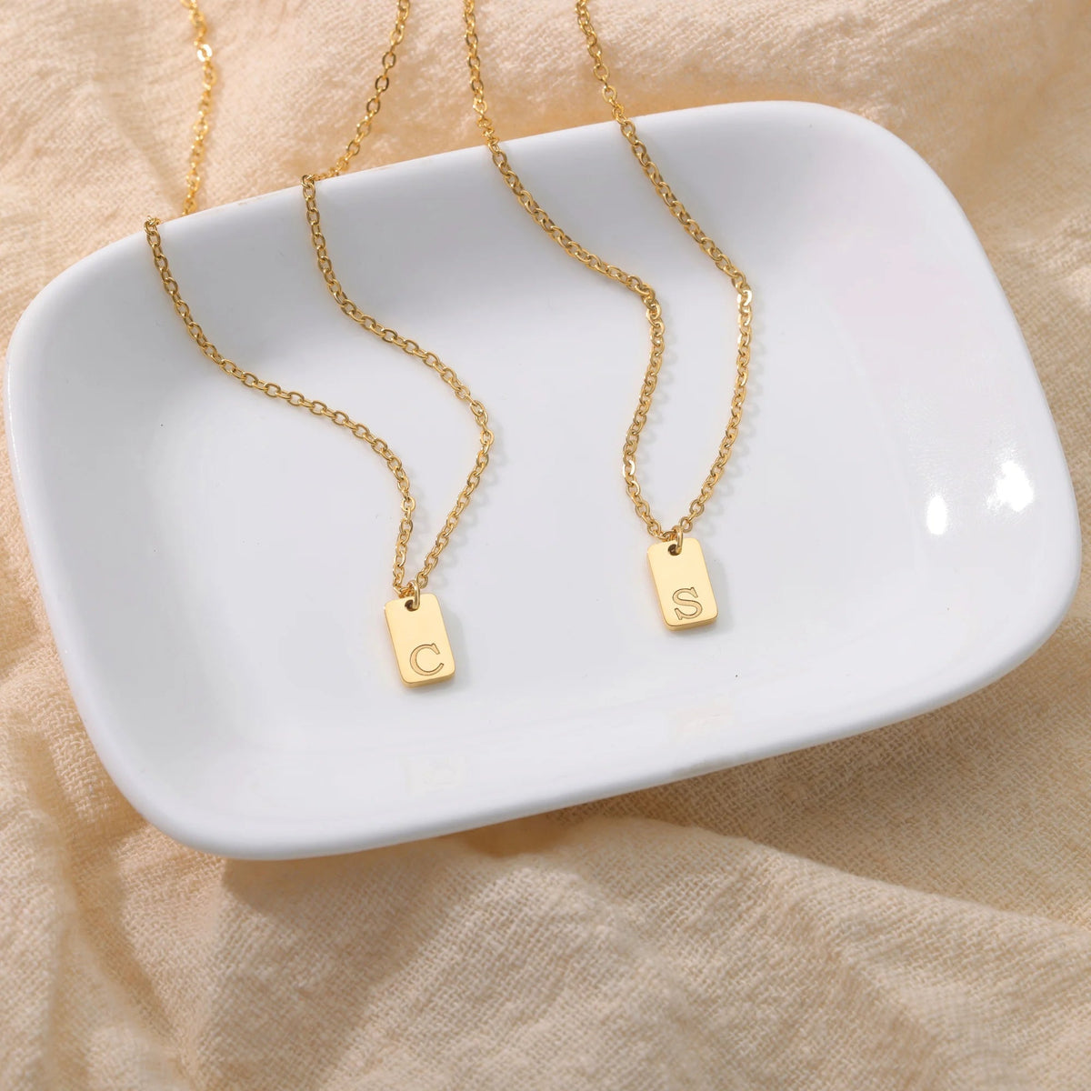 Adeltraud Initial Pendant Necklace