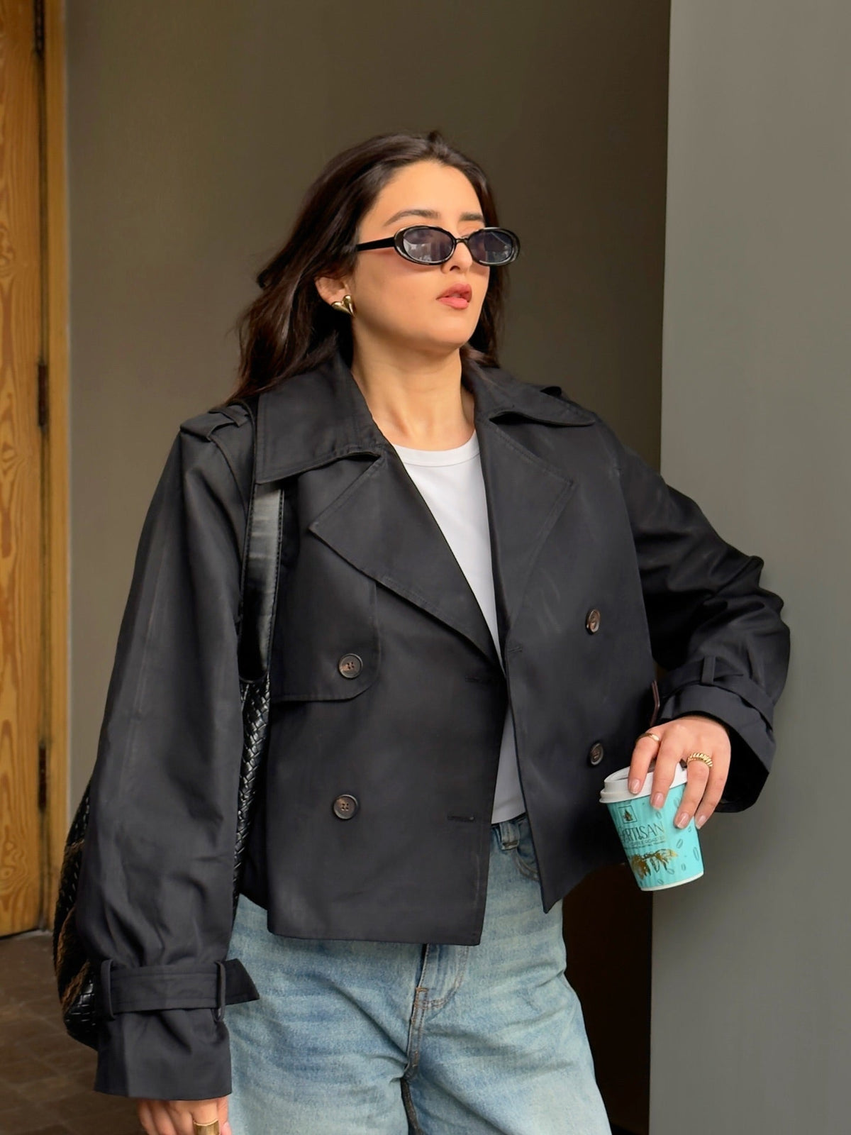 Bettany Cropped Trench Coat