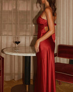 Aderinsola Backless Tie-Front Cami Dress