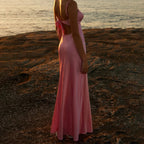 Aderinsola Backless Tie-Front Cami Dress