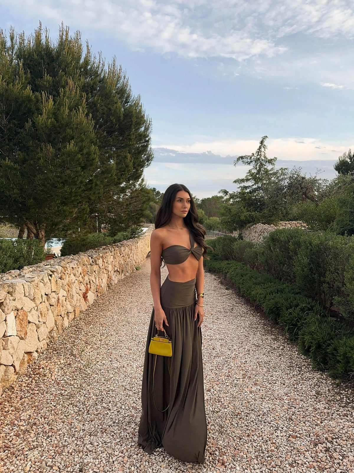 Billie Twisted Maxi Skirt Set
